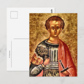 Polyeuctus Orthodox Christliches Symbol Postkarte (Vorne/Hinten)