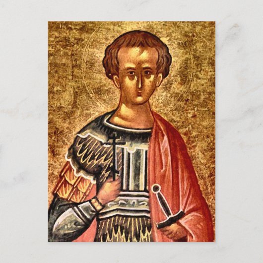 Polyeuctus Orthodox Christliches Symbol Postkarte (Vorderseite)