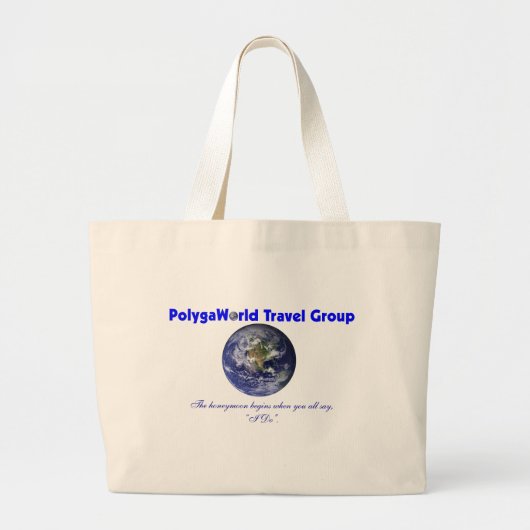 Polygaworld Reise-Gruppenstrandtasche Jumbo Stoffbeutel (Vorne)