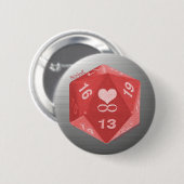 PolyGeek Knopf - Rosa Button (Vorne & Hinten)