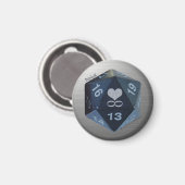 PolyGeek Magnet - Black (Vorderseite/Rückseite)