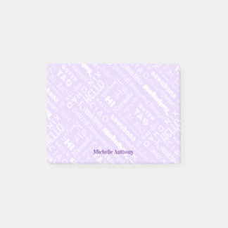 Polyglot - Hallo rund um die Welt Post-it Klebezettel