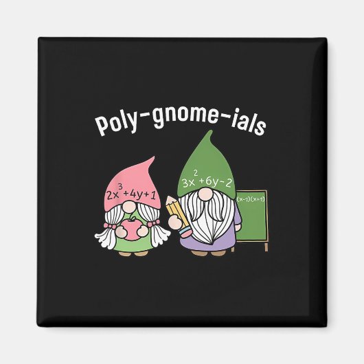 Polygnomeials Math Teacher Magnet (Vorne)