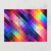 Polygon abstract colorful pattern postkarte (Vorderseite)