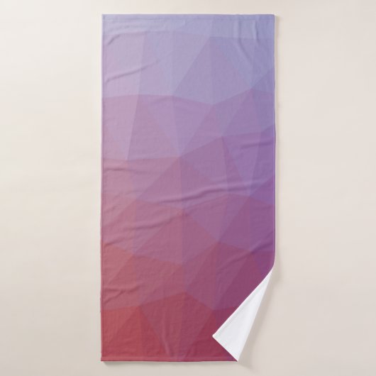 Polygon abstrakt. Moderne abstrakte Illustration Badehandtuch (Badehandtuch)