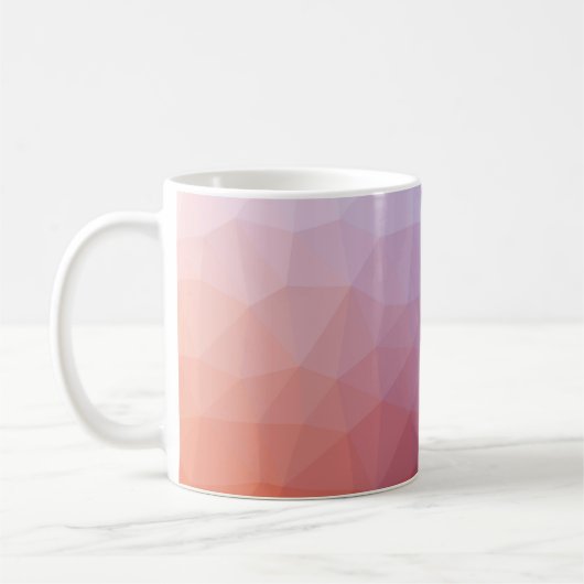 Polygon abstrakt. Moderne abstrakte Illustration Kaffeetasse (Links)