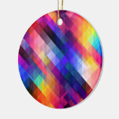 Polygon abstrakte Farbmuster Keramik Ornament (Links)