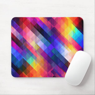 Polygon abstrakte Farbmuster Mousepad