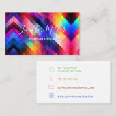 Polygon abstrakte Farbmuster                  Visitenkarte (Vorne/Hinten)