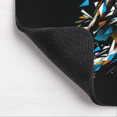 Polygon Art Badminton Player Shuttle Women Badmint Mousepad (Ecke)