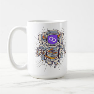 Polygon Astronaut - matische Krypto Kaffeetasse