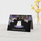 Polygon Christmas Polar Bär Personalisiert Karte (Gelbe Blume)