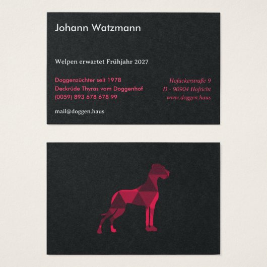 Polygon Deutsche Dogge Pink (Vorne & Hinten)