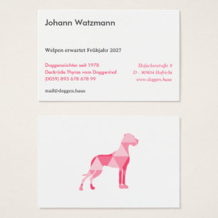 Polygon Deutsche Dogge Pink