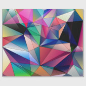 Polygon-Diamant-geometrischer Hintergrund Geschenkpapier (Flach)