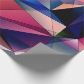 Polygon-Diamant-geometrischer Hintergrund Geschenkpapier (Ecke)