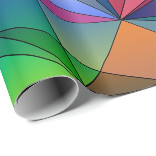 Polygon-Diamant-geometrischer Hintergrund Geschenkpapier (Rolleneckpunkt)