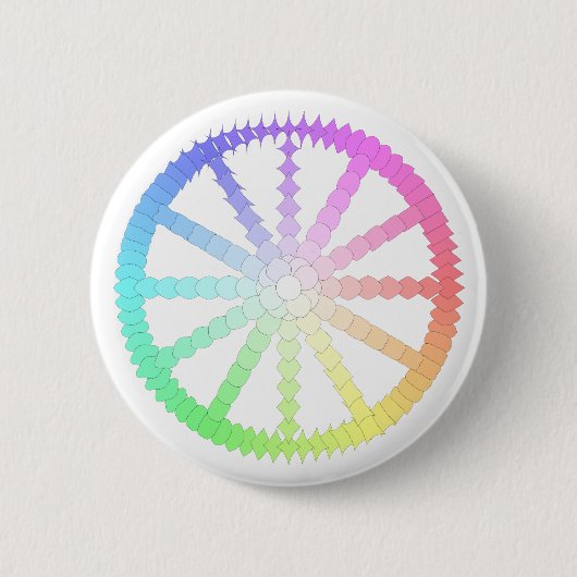Polygon- Evolutionsrad-Geometrie Button (Vorderseite)