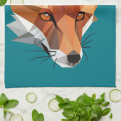 Polygon Fox Custom Küchentuch (Gefaltet)