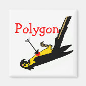 Polygon Funny Math Teacher Gift Magnet (Vorne)