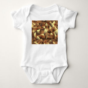 Polygon-Hintergrund: Abstrakte Textur-Kunst Baby Strampler