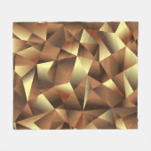 Polygon Hintergrund: Abstrakte Texturkunst Fleecedecke (Vorderseite (Horizontal))