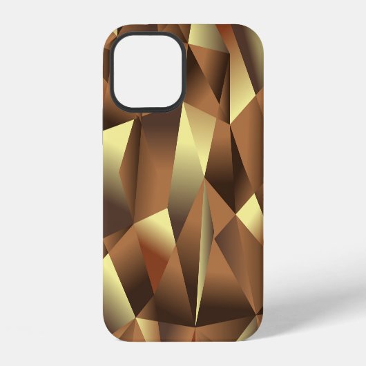 Polygon Hintergrund: Abstrakte Texturkunst iPhone Hülle (Rückseite)