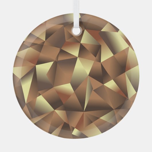 Polygon Hintergrund: Abstrakte Texturkunst Ornament Aus Glas (Vorderseite)