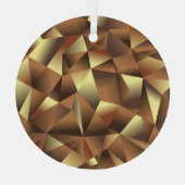 Polygon Hintergrund: Abstrakte Texturkunst Ornament Aus Glas (Rückseite)