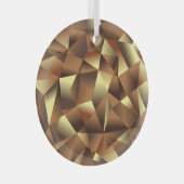 Polygon Hintergrund: Abstrakte Texturkunst Ornament Aus Glas (Vorderseite Rechts)