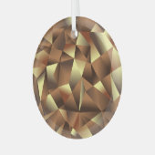 Polygon Hintergrund: Abstrakte Texturkunst Ornament Aus Glas (Vorderseite links)