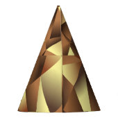 Polygon Hintergrund: Abstrakte Texturkunst Partyhütchen (Rückseite)