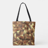 Polygon Hintergrund: Abstrakte Texturkunst Tasche (Rückseite)