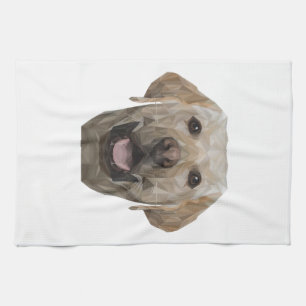 Polygon Hund Daddy Hund Mom Dogfather Labrador Geschirrtuch