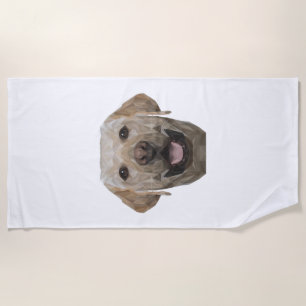 Polygon Hund Daddy Hund Mom Hundvater Labrador Strandtuch