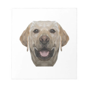 Polygon Hund Papa Hund Mama Dogfather Labrador Notizblock