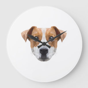 Polygon JRT Dogfather Hundemutter Hunde Liebhaber Große Wanduhr