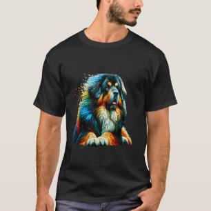 Polygon-Kunst Tibetischer Mastiff T-Shirt