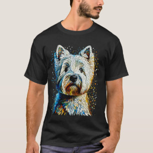 Polygon-Kunst West Highland White Terrier Westie T-Shirt