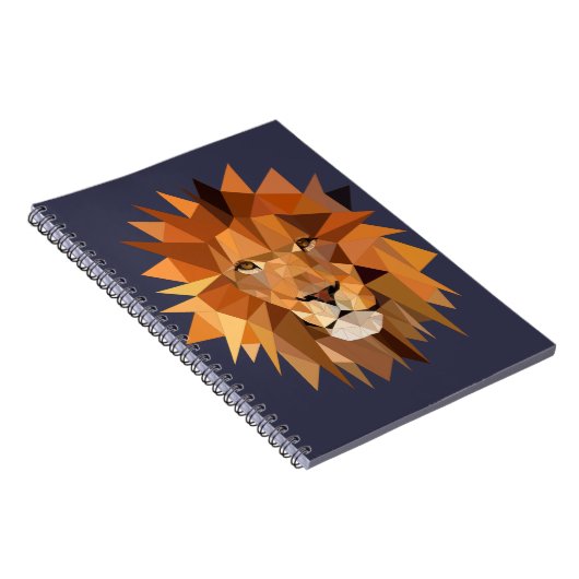 Polygon Lion Custom Notizblock (Rechte Seite)