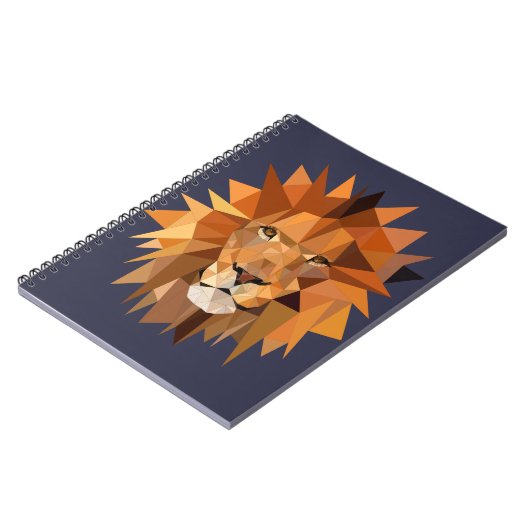 Polygon Lion Custom Notizblock (Linke Seite)