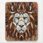 Polygon Lion Mousepad | Farblich Zeichnend | Löwe (Vorne)
