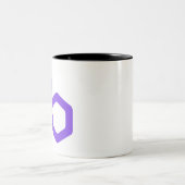Polygon-Logo Zweifarbige Tasse (Mittel)