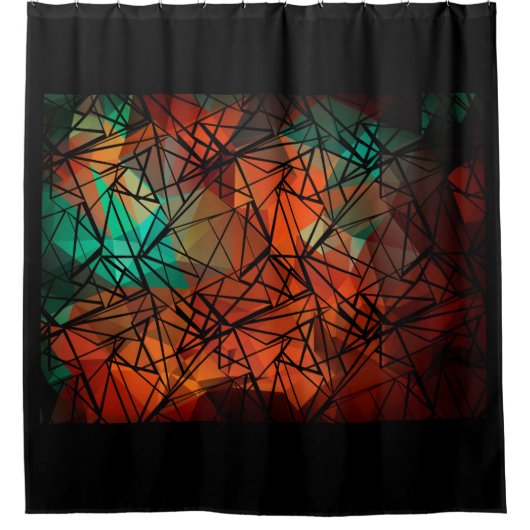 Polygon, Malerei Duschvorhang (Vorderseite)