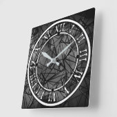 Polygon, Malerei Quadratische Wanduhr (Winkel)