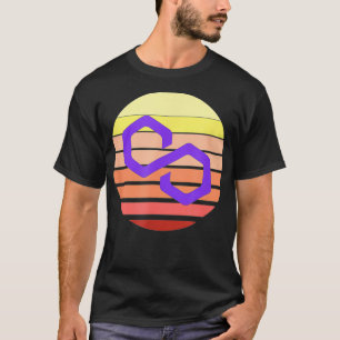 Polygon MATIC Crypto Logo Moderne digitale Kryptow T-Shirt