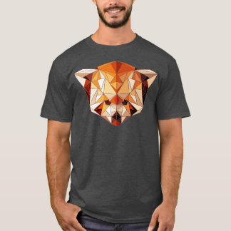 Polygon Red Panda Geometric Animal T-Shirt