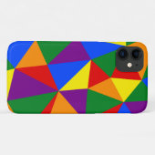 Polygon-Regenbogenmuster Case-Mate iPhone Hülle (Rückseite (Horizontal))