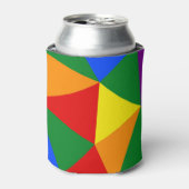 Polygon-Regenbogenmuster Dosenkühler (Kanne Vorderseite)