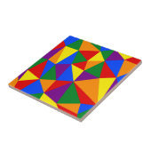 Polygon-Regenbogenmuster Fliese (Seite)
